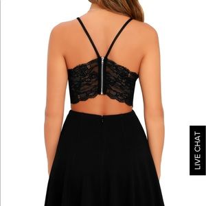 Lulus black lace dress
